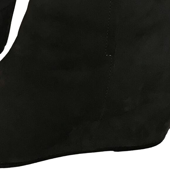 Vince Women Michela Olive Green Nubuck Leather Hidden Wedge Ankle Boots Size 9.5 - Picture 3 of 7